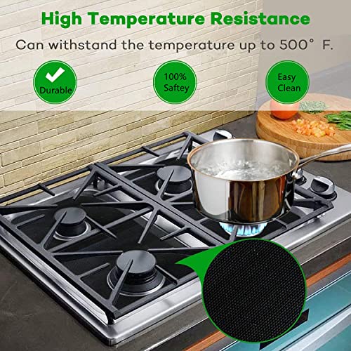 Reusable Gas Stove Burner Covers 10 Pack Upgrade Double Thickness 0.2mm NonStick Stovetop