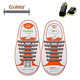 Homeout 1 Set No Tie Silicon Shoelaces - Colorful (Grey, 12pcs/Kids)