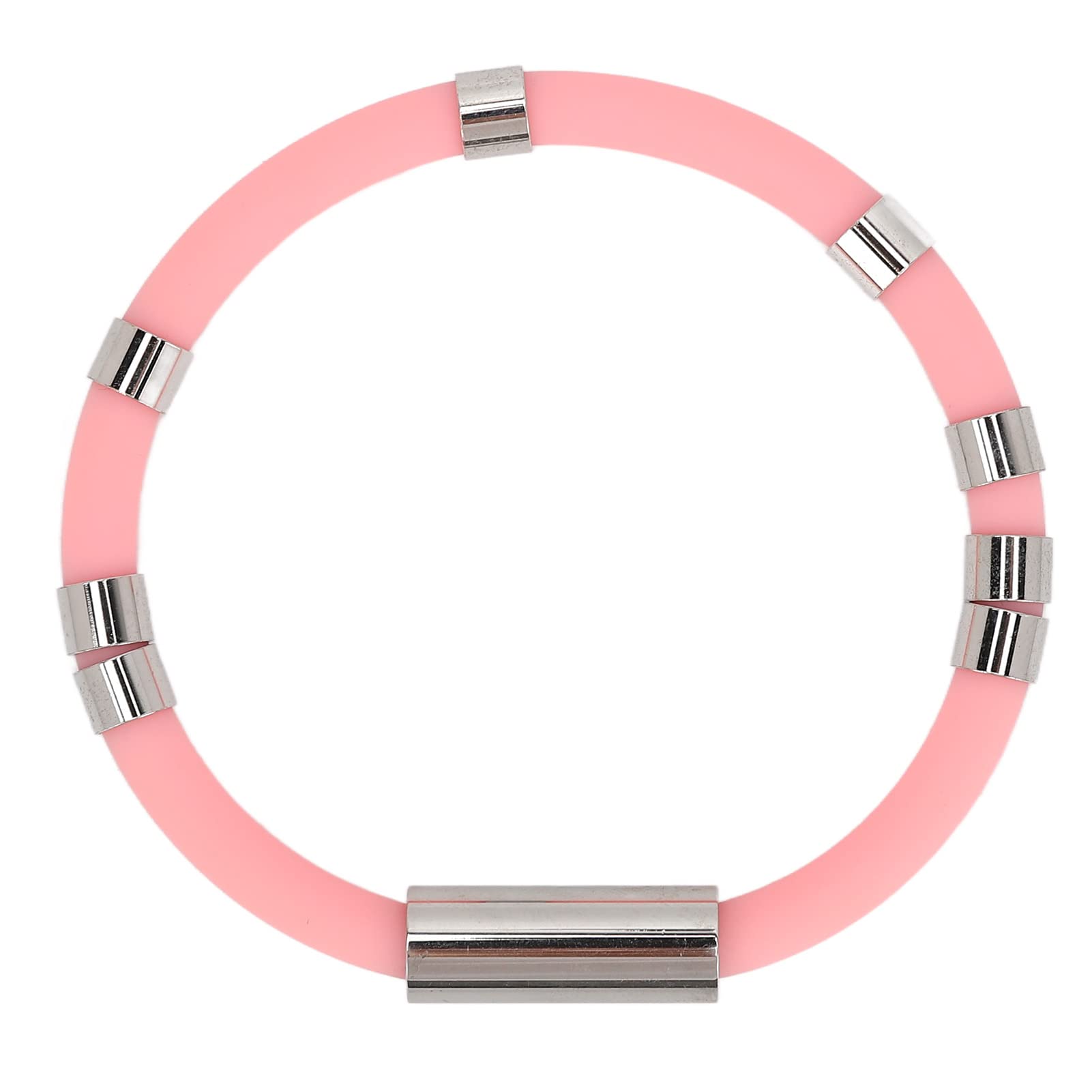 Dioche Anti Static Bracelet 8 Rings Pink, Unisex Adults, Athletes, Sports Enthusiasts, Gift Givers, Running, Cycling, Jogging, Silicone
