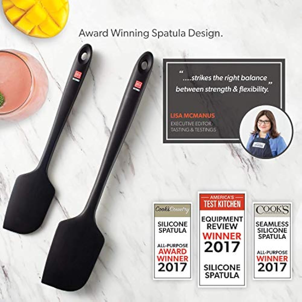 Di Oro Seamless Series Pro 14 Inch Extra Large Silicone Spatula 600F