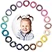 Whaline 200PCS Baby Hair Ties, Multicolor Hair Bands No Crease Hair Elastics Small Ponytail Holders Hair Accessories for Kids Girls Infants Toddlers, 2.5cm in Diameter (20 Colors, 2mm in Thickness)