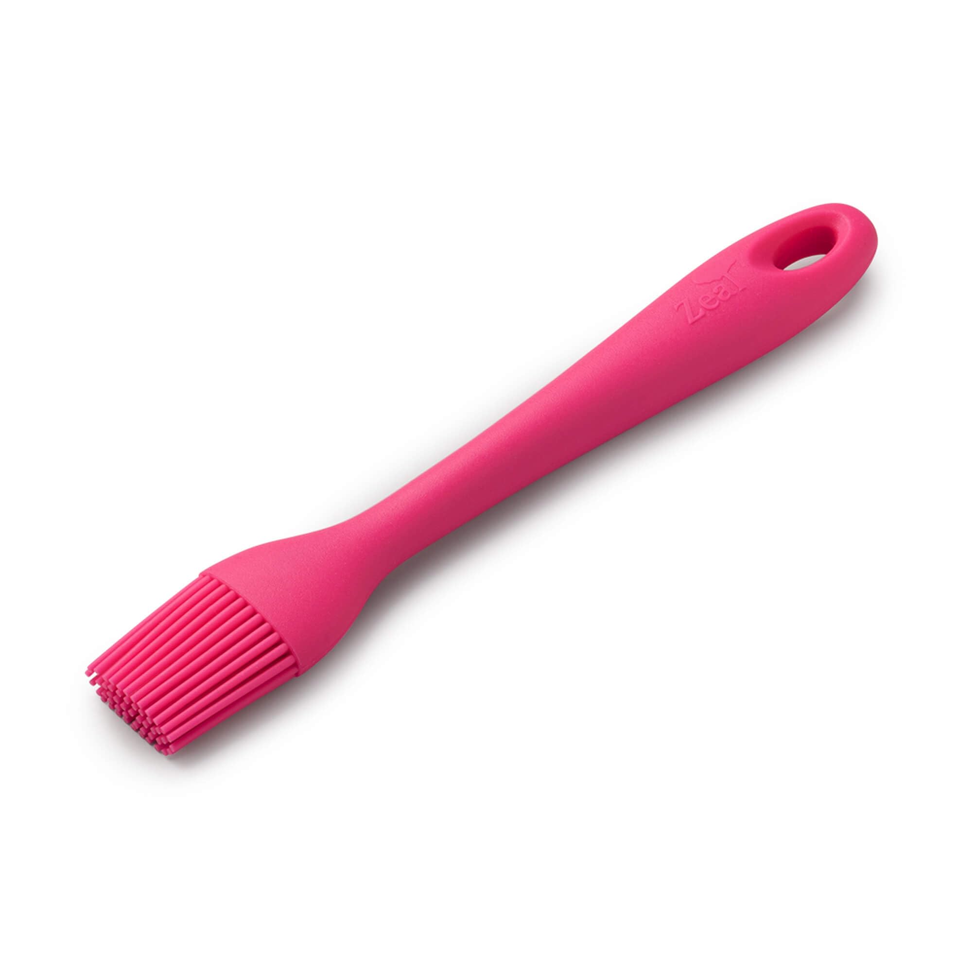 Zeal Silicone Pastry Brush – Flexible Non-Stick Basting Brush for Baking, BBQ & Cooking, Heat-Resistant Silicone, 20cm, Neon Pink — image 1