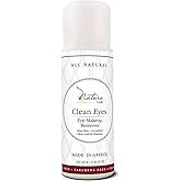Nature Lush The Best Natural Eye & Face Makeup Remover - Oil Free - Rich Vitamins - Non Irritating – No Hazardous Chemicals - “Clean Eyes Made In Greece 4.4 oz