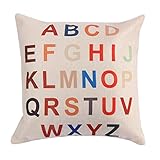 Vibola cartoon cotton Linen decorative cushion cover Sofa Throw Pillow Cover Chair Car Pillow Case (G)