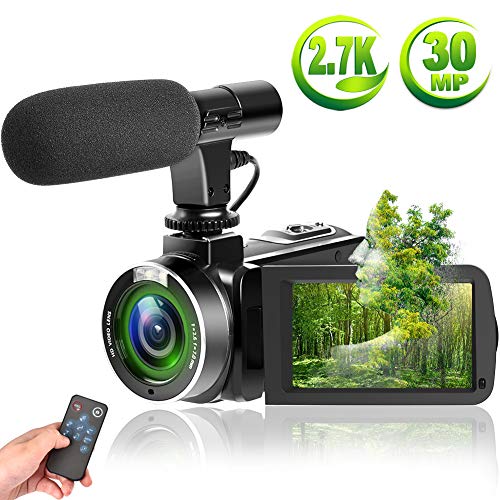 SUNLEA Video Camera Vlogging Camera with MicrophoneFull HD 1080p 30fps 24.0MP Video Camcorder for YouTube Support Remote Controller SUNLEA Video Camera Vlogging Camera with MicrophoneFull HD 1080p 30fps 24.0MP Video Camcorder for YouTube Support Remote Controller