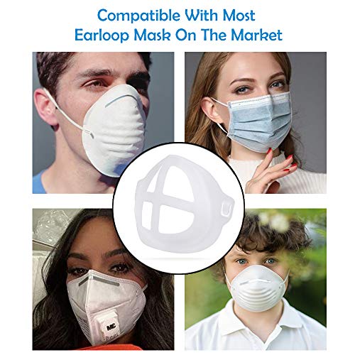 3D Face Mask Bracket Internal Support Frame for Smooth Breathing, Jisoncase Face Mask Inner Support Frame Lipstick Mask Protection Stand Mask Saver for More Breathing Space (3pcs)