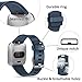 Wepro Band Compatible with Fitbit Versa 2 Bands for Women Men, Soft Band Compatible with Fitbit Versa Bands, Sport Waterproof Breathable Replacement Wristbands Strap for Versa Lite, Small, Navy Blue