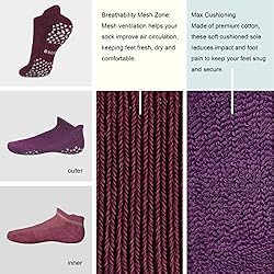 Hylaea Womens & Mens Non Slip Grip Socks with