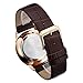 Tophill Sf210 Slim Classic Quartz Men's Wrist Watch Brown Leather Band White Dial