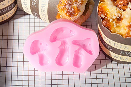 6 Mushroom+Silicone+Decorating+Fondant+Chocolate