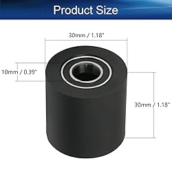 Yinpecly 1Pcs 10 x 30 x 30mm Roller Idler Bearing