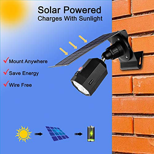 Fugetek Solar Motion Sensor Outdoor LED Security Light and Dummy Camera