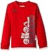 adidas Little Boys' Basic Long Sleeve Tee Shirt, Light Scarlet, 5