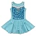 FEESHOW Girls Kids Toddler Sequins Ballet Leotard Dress Gymnastic Dance Costumes