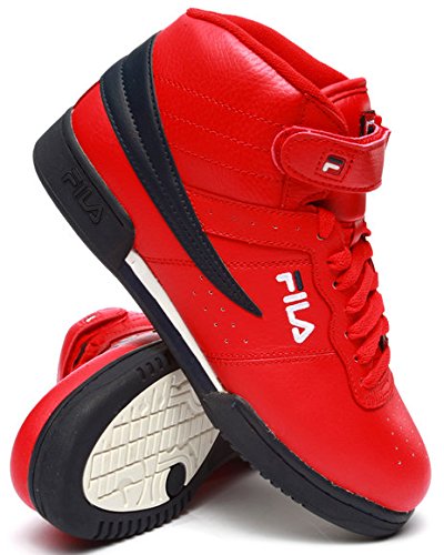 MENS FILA F-13 LEA/SYN RED ATHLETIC SNEAKERS (7.5)