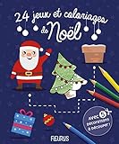 24 jeux et coloriages de Noël : Avec 5 décorations à découper ! by 