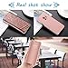 AIsoar Compatible/Replacement fit Galaxy Note 8 Case Cover Mirror Smart Clear View Window Flip Case Cover Slim Multi-Function Mirror Case S-View Stand flip Folio Full Body Protection Cover (rose gold)