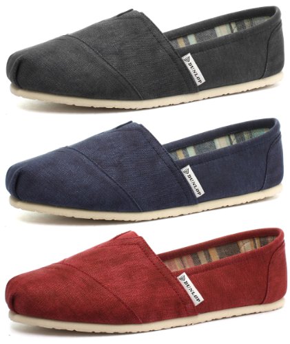 Dunlop Canvas Leather Insole Mens Slip On Espadrilles