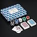 Ridley’s Texas Hold 'Em Poker Set – Poker Chip Set for Game Night – 2+ Players – Poker Table Set with Chips, Dealer Button and Playing Cards – Makes a Great Gift