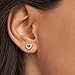 PANDORA Open Heart Stud Earrings - Great Gift for Her - Stunning Women's Earrings - 14k Rose Gold & Cubic Zirconia