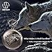 SIBOSUN Pocket Watch Steampunk Wolf Wolves Pattern Mens Chain Black Quartz Direwolf House Stark Game of Thrones