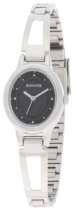 Everyday Analog Black Dial Women's Watch -NK8085SM01