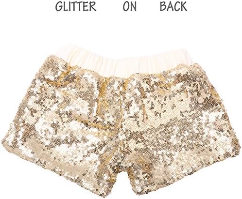 ANATA Baby Girls Shorts Sparkle Toddler Sequin Shorts Glitter on Both Sides Birthday Outfits