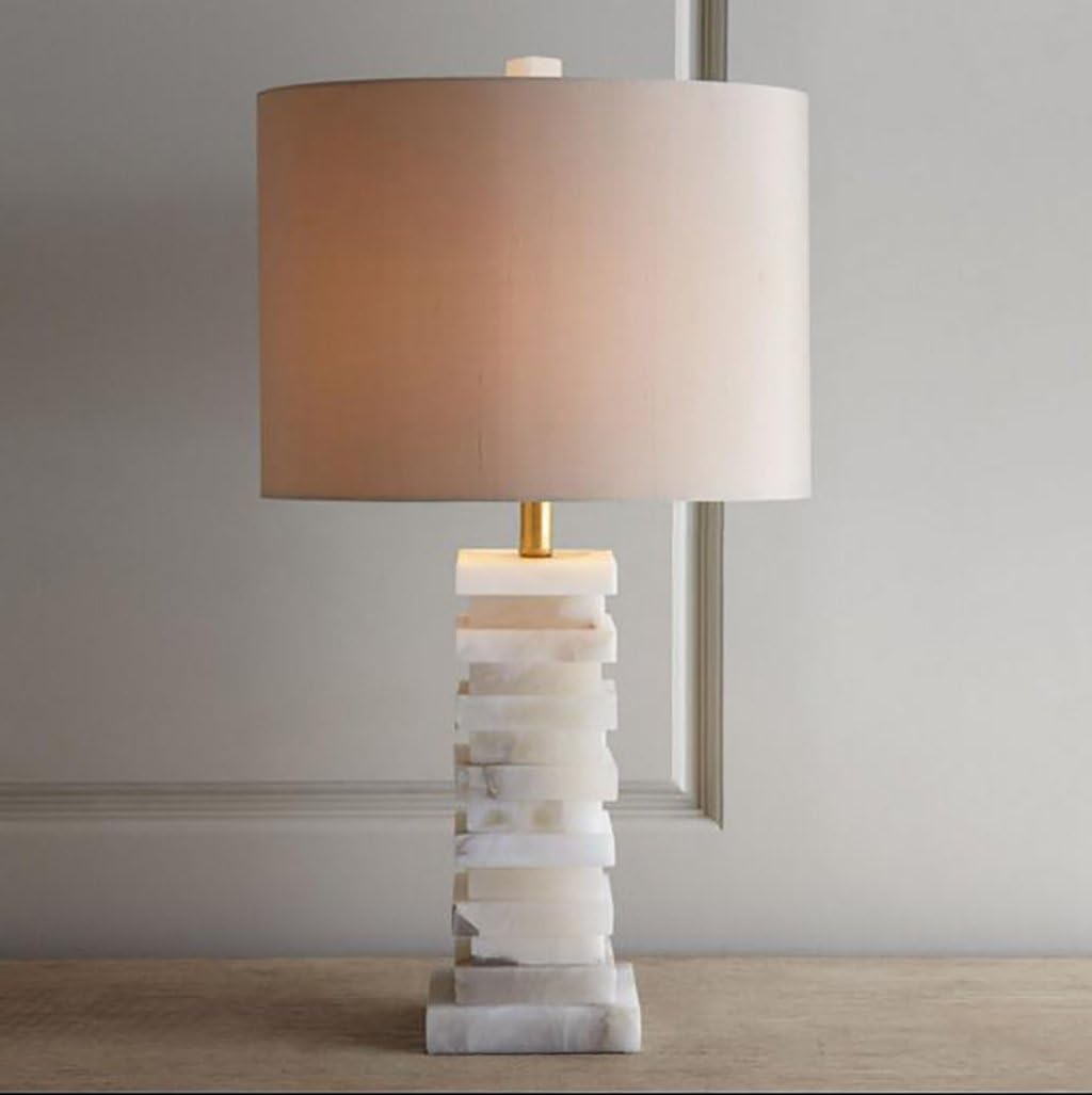 Home Experience- Postmodern Personality E27 Table Lamp with Industrial Marble Base