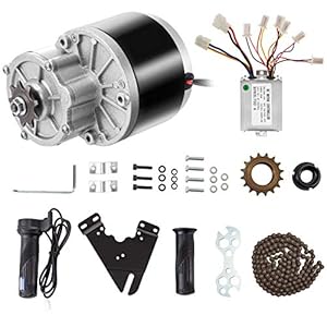VEVOR Elektrische motor met borstel, 24 V, 250 W, perfect voor elektrische scooters, elektrische fietsen, elektrische…