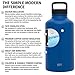 Simple Modern 40oz Water Bottle, Insulated Reusable Wide Mouth Stainless Steel Metal Flask with Handle Lid, Twilight