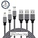 Cablex iPhone Charger 3Pcs 3ft 6ft 10ft Nylon Braided 8Pin Lightning to USB Cable Cord Charger Compatible with iPhone 7 7 Plus 6 6s 6 plus 6s plus, iPhone 5 5s 5c,iPad, iPod and More(Black)