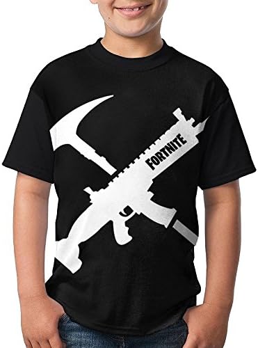 For-tnite Battle,Royale Youth Girls Short Sleeve Crew Neck Blouse T Shirt M