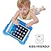 iPad mini Kids Case, Tading Non-Toxic Child Friendly Light Weight EVA Foam Shockproof Super Protection Tablet Cover Holder with Kickstand for iPad mini/Mini 2/ Mini 3/ Mini 4 - Elephant Design, Blue