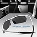 Pulabecs Men's Sports Style Polarized Sunglasses Driver Glasses Unbreakable Frame PS071 (Silver Frame Black Lens, Clear)