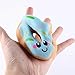 Yikou Kawaii Jumbo Slow Rising Squishies Cream Scented Squeeze Kid Toy Phone Charm Gift for Stress Relief (Smiley Circle)