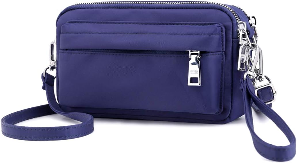 YANAIER Women Small Crossbody Bag Waterproof Nylon Mini Cell phone Purse Wristlet Pouch Clutch Shoulder Bags for Lady Girl