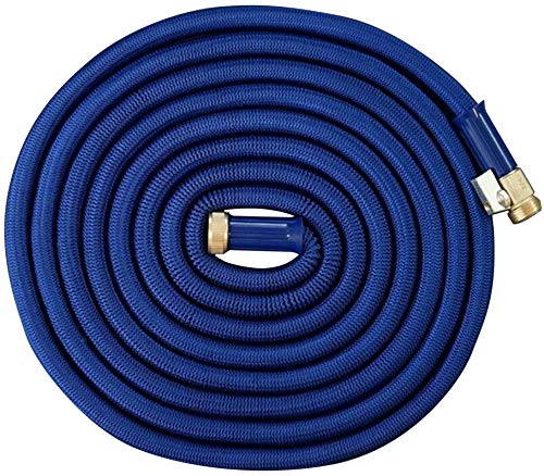 Expandable Garden Hose 75 Ft. Long | Heavy Duty Water Hose | Retractable Hose for Gardening Car Wash RV Motorhome Camper Accessories Flexible Kink Free Marine Hose | Portable Water Hose
