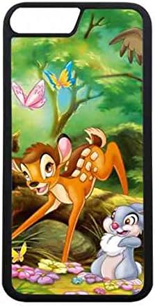 Bambi Iphone 7 Plus Back Case,Iphone 7 Plus Back Case,Black Rubber Back Case Iphone 7 Plus Back Case,Iphone 7 Plus Bambi Walt Disney Back Case