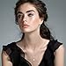 OneSight Sterling Silver Freshwater Cultured Pearl Drop Earrings Necklace Set for Women (White Pearl Earrings Necklace Sets Short)