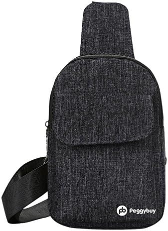 Stylish simplicity,Leisure,Men/Women Canvas Chest Packs Casual Crossbody Shoulder Sling Bag(Black) FINIFLY