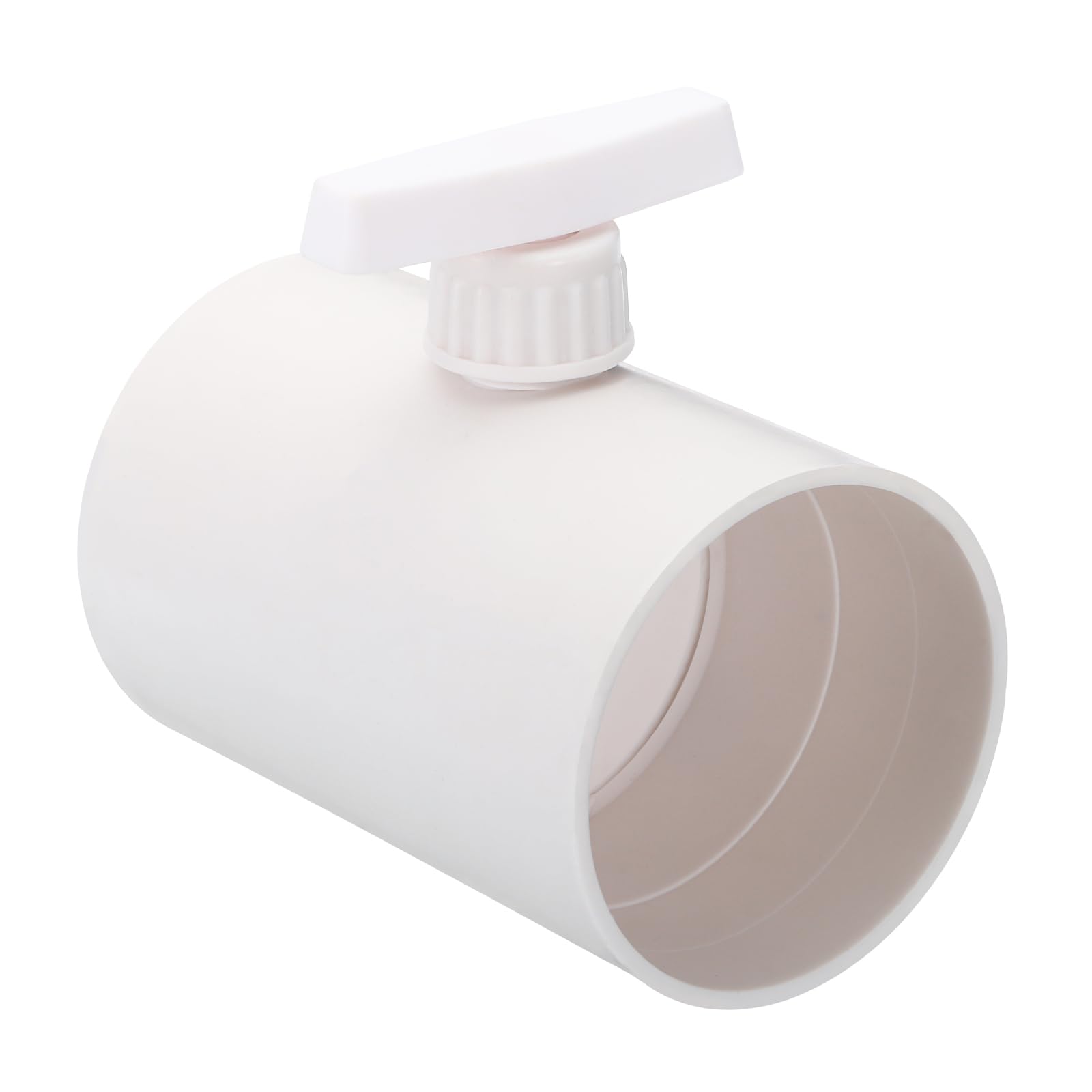 PATIKIL 4 Inch Backdraft Damper Control Valve, Duct Manual Volume Adjustment Airflow Ducting for Fan Airflow, Dryer Vent, Range Hood, White