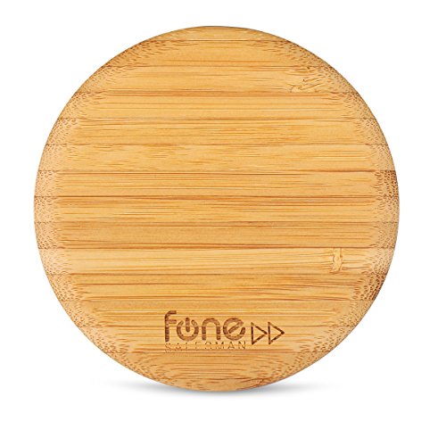 Woodpuck: fast edition bamboo qi wireless charging pad …