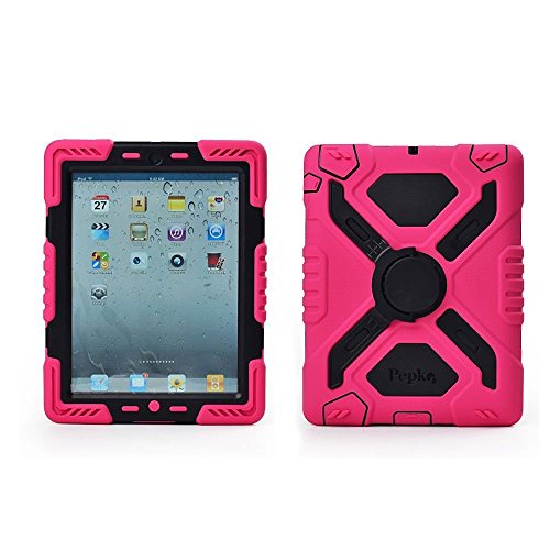 iPad 2/3/4 Case,Y&M(TM) Pepkoo Extreme Military Heavy Duty Dust/Shock Proof  with Stand Tablets Cover Hybrid Hard Army Protective Case for iPad 2/3/4