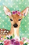 Journal Notebook For Animal Lovers Female Deer In Flowers: 162 Lined and Numbered Pages With Index Blank Journal For Journaling, Writing, Planning and Doodling. (Lined Journal Notebook) (Volume 55) by Maz Scales