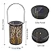 deaunbr Solar Lantern Outdoor Lights for Decorative Atmosphere Hanging Garden Lantern cylindrical Table Lamp Night Light Warm lighting for Courtyard, Party, Walkway,Terrace, garden, Lawn (1 pack)