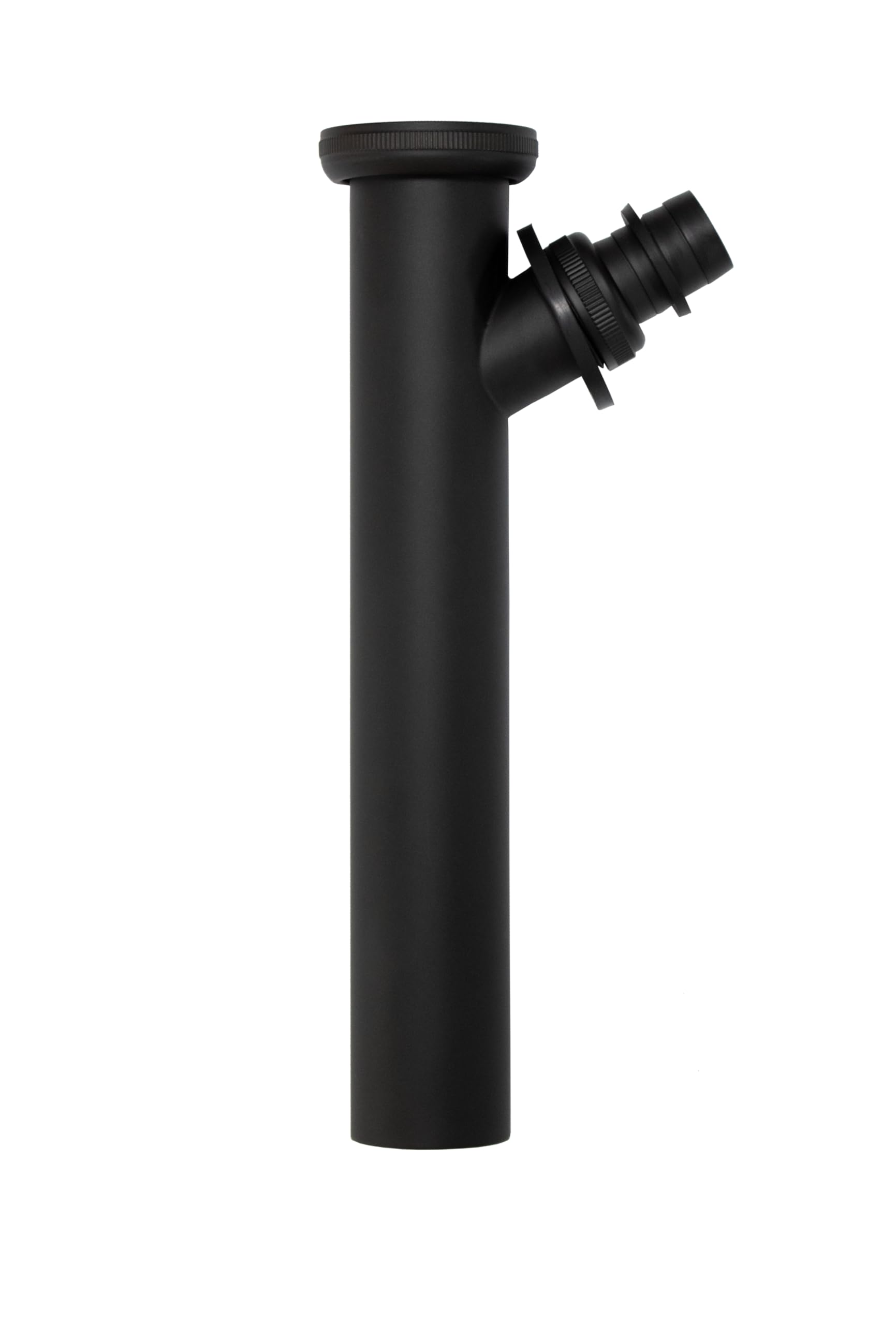 Immersion Pipe Adjustment Pipe, Black Matt, 1 1/4 x 200 mm Diameter 32 mm, Siphon Extension for Sink, Drain Connection, Connection Pipe for Washing Machine, Device Connection, Brass (200 mm)