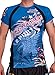 Ed Hardy Mens Eagle Mesh Crew Tee Top - Blue - Large