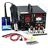F2C 853d SMD DC Power Supply Hot Air Iron Gun Rework Soldering Station (mode #8)