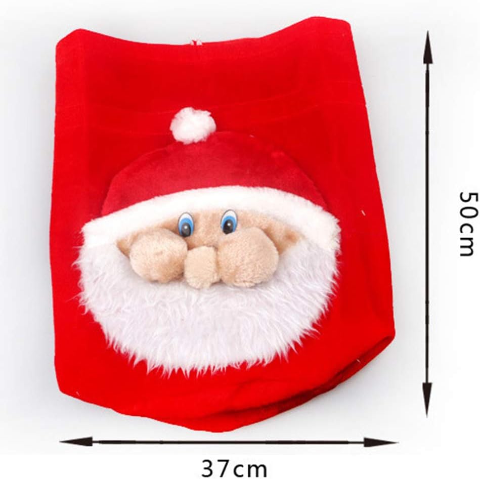 BESTOYARD Christmas Santa Sack Embroidered Xmas Sack Presents Stocking Filler, 37 x 50 cm - Image 3