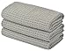 KinHwa Scatch Free Auto Detailing Towels Large Microfiber Car Drying Towels Super Absorbent Car Cleaning Towels Lint Free Waffle Weave Car Wash Towel 16Inch x 24Inch 3 Pack Gray